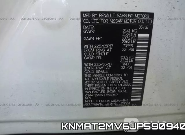 KNMAT2MV6JP590940 фото 10