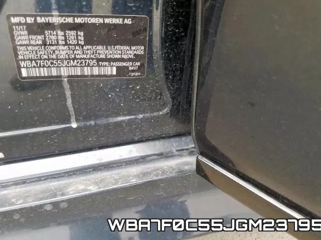 WBA7F0C55JGM23795 фото 2