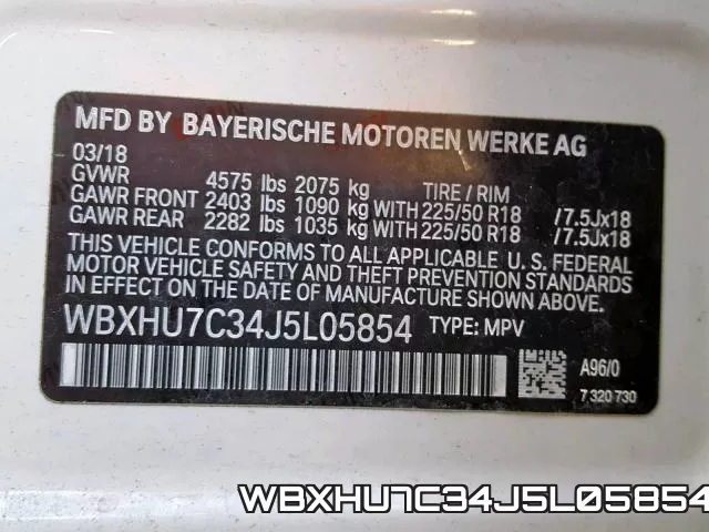 WBXHU7C34J5L05854 фото 2