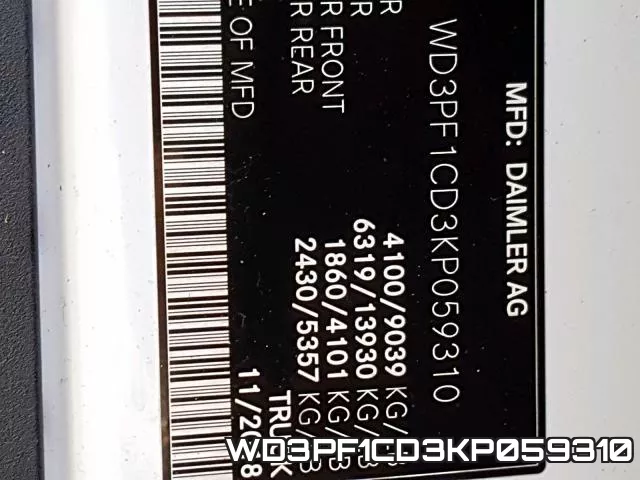 WD3PF1CD3KP059310 фото 2