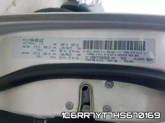 1C6RR7YT7HS670169 фото 2