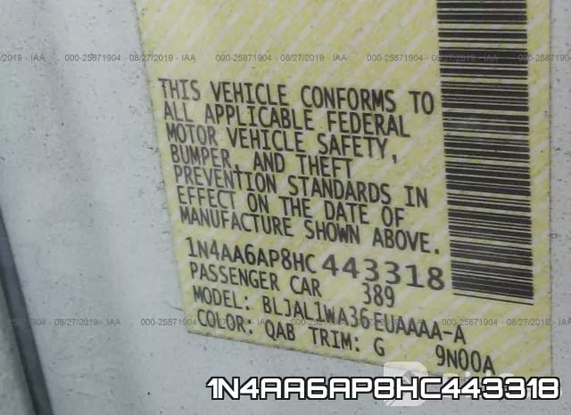 1N4AA6AP8HC443318 фото 10