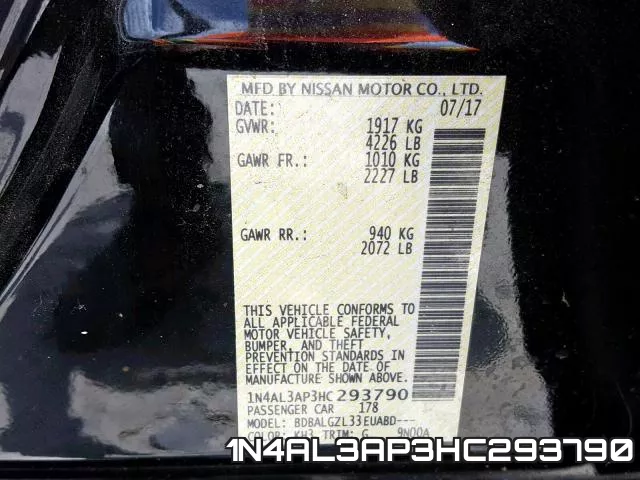 1N4AL3AP3HC293790 фото 2