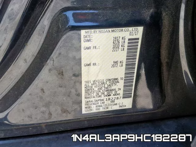 1N4AL3AP9HC182287 фото 2