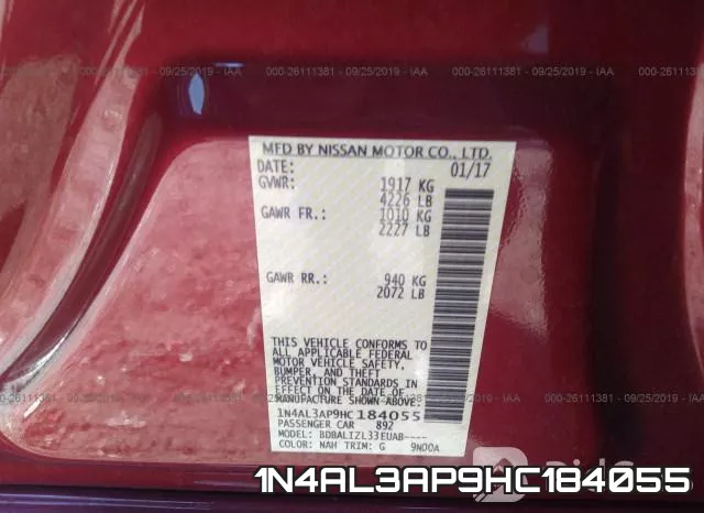 1N4AL3AP9HC184055 фото 10