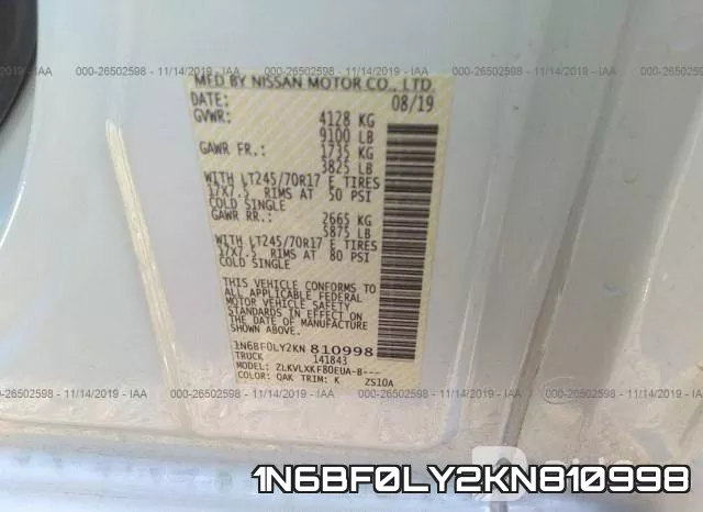 1N6BF0LY2KN810998 фото 10