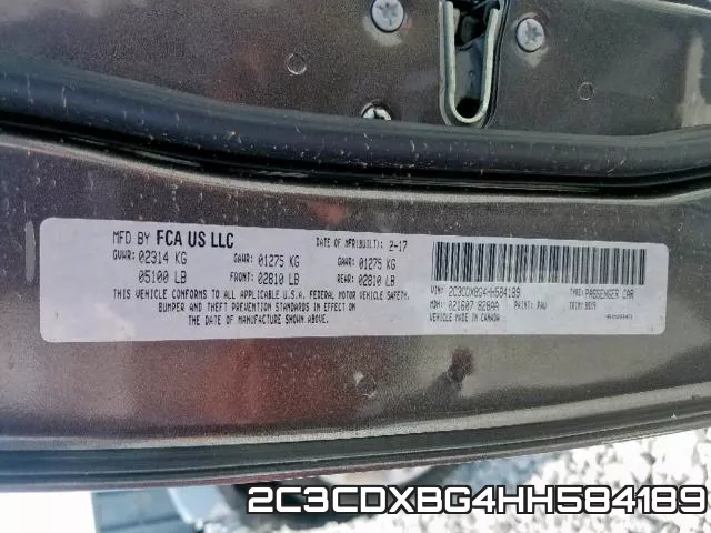 2C3CDXBG4HH584189 фото 2