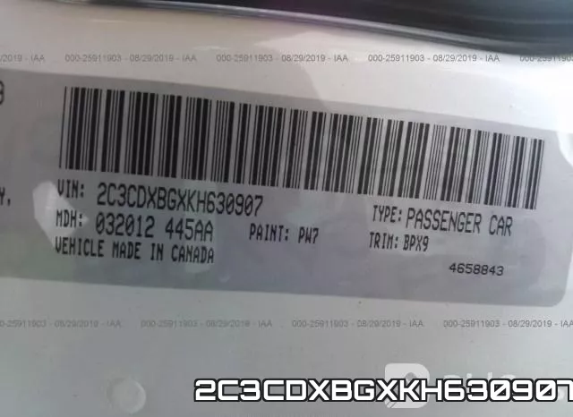 2C3CDXBGXKH630907 фото 10