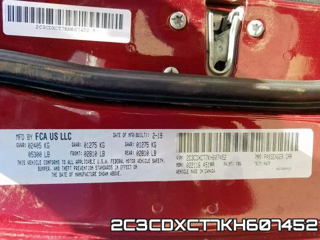 2C3CDXCT7KH607452 фото 2
