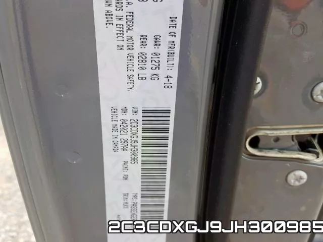 2C3CDXGJ9JH300985 фото 2