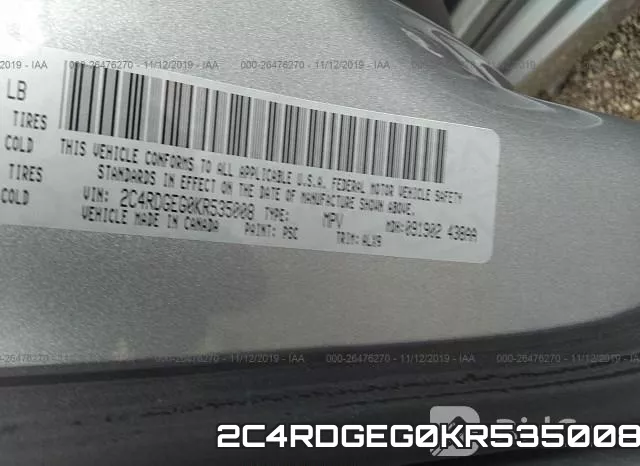2C4RDGEG0KR535008 фото 10