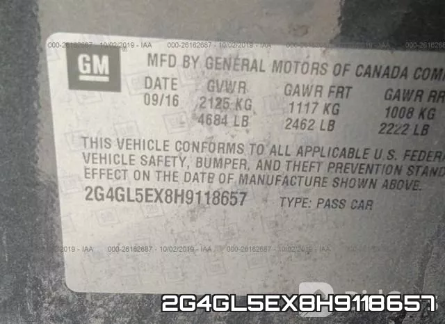 2G4GL5EX8H9118657 фото 10