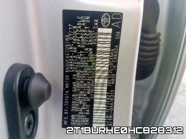 2T1BURHE0HC828312 фото 2