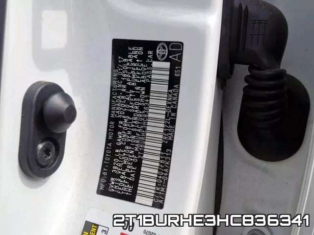 2T1BURHE3HC836341 фото 2