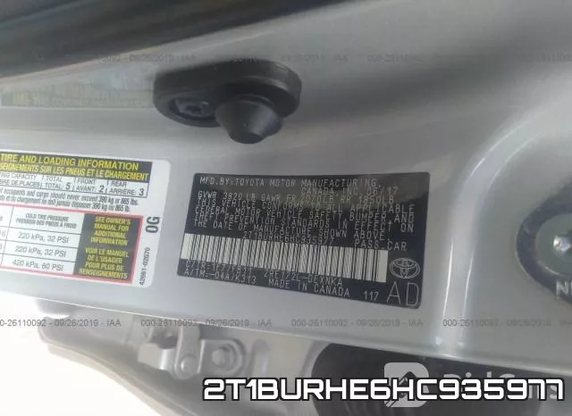 2T1BURHE6HC935977 фото 10