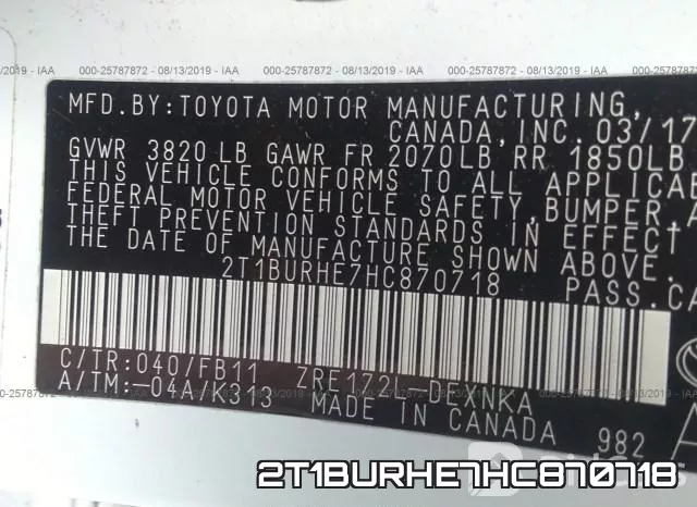 2T1BURHE7HC870718 фото 10