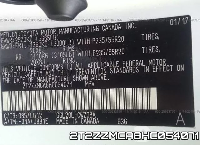 2T2ZZMCA8HC054071 фото 10