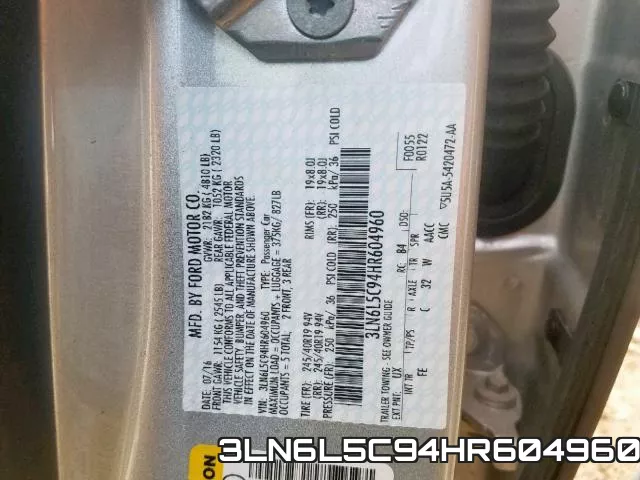 3LN6L5C94HR604960 фото 2