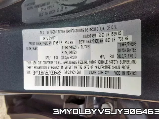 3MYDLBYV5JY306463 фото 2