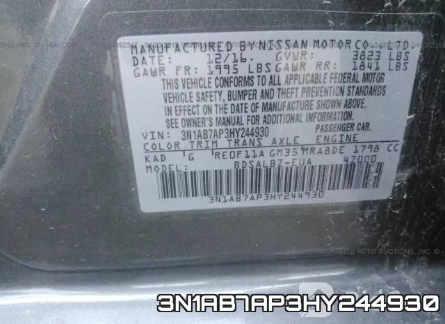 3N1AB7AP3HY244930 фото 9