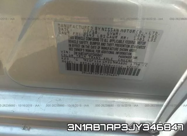 3N1AB7AP3JY346847 фото 10