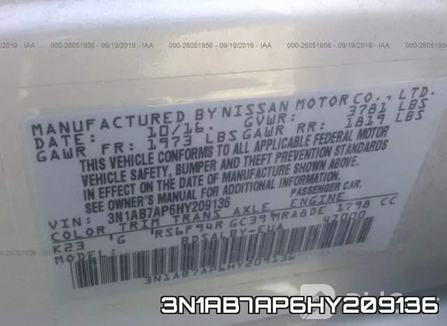 3N1AB7AP6HY209136 фото 10