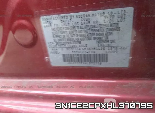 3N1CE2CPXHL370795 фото 10