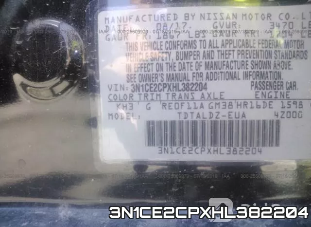 3N1CE2CPXHL382204 фото 10