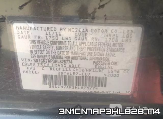3N1CN7AP3HL828774 фото 10