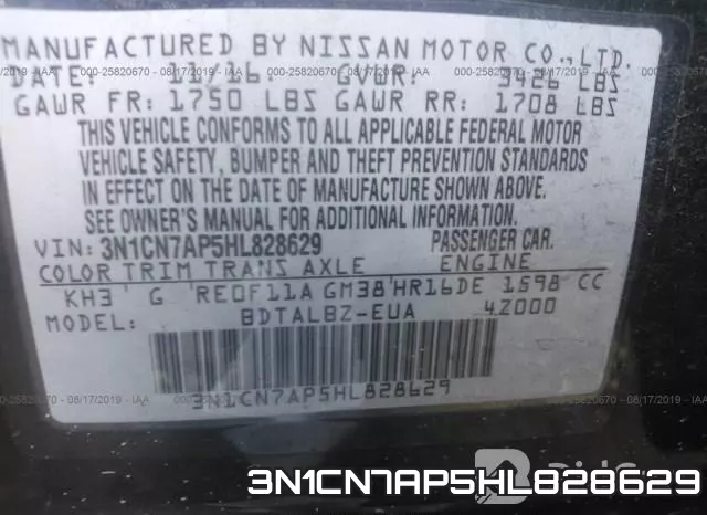3N1CN7AP5HL828629 фото 10