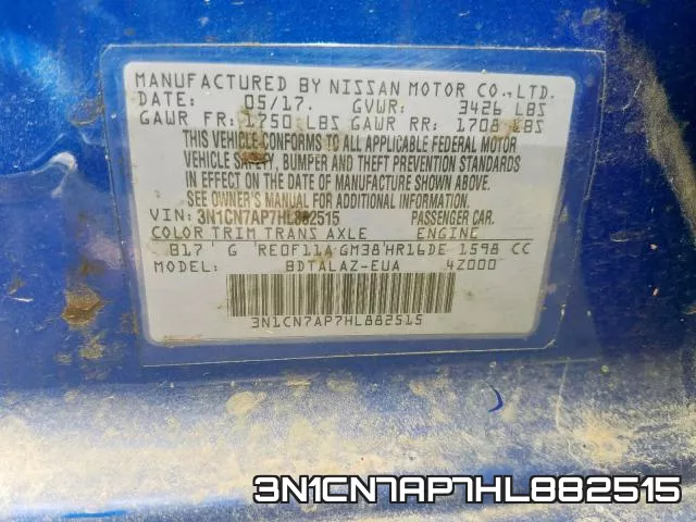 3N1CN7AP7HL882515 фото 2
