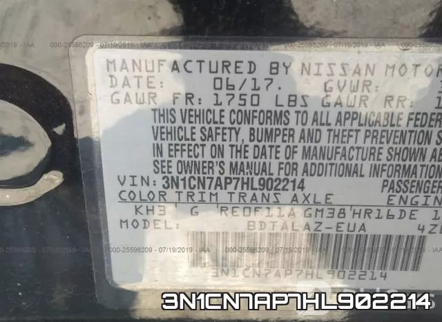 3N1CN7AP7HL902214 фото 10