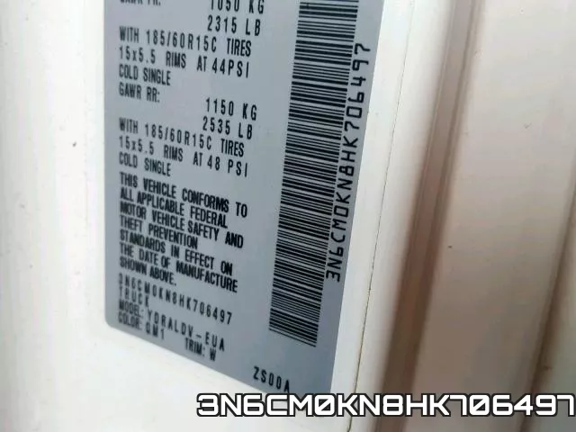 3N6CM0KN8HK706497 фото 2