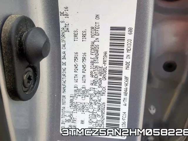 3TMCZ5AN2HM058226 фото 2