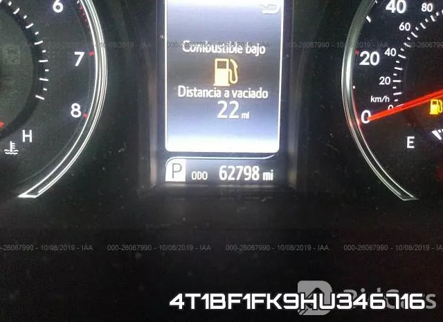 4T1BF1FK9HU346716 фото 8