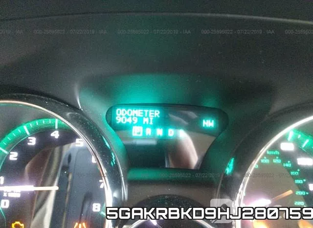 5GAKRBKD9HJ280759 фото 8