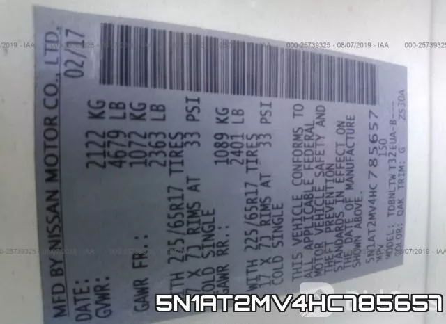 5N1AT2MV4HC785657 фото 10