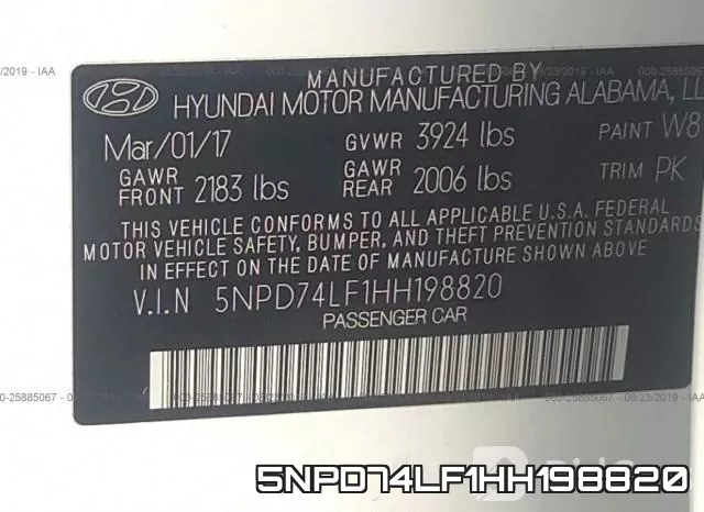 5NPD74LF1HH198820 фото 10