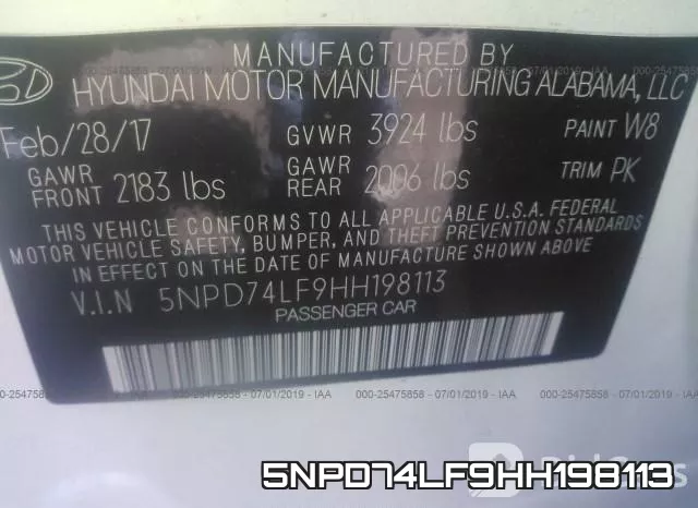 5NPD74LF9HH198113 фото 10