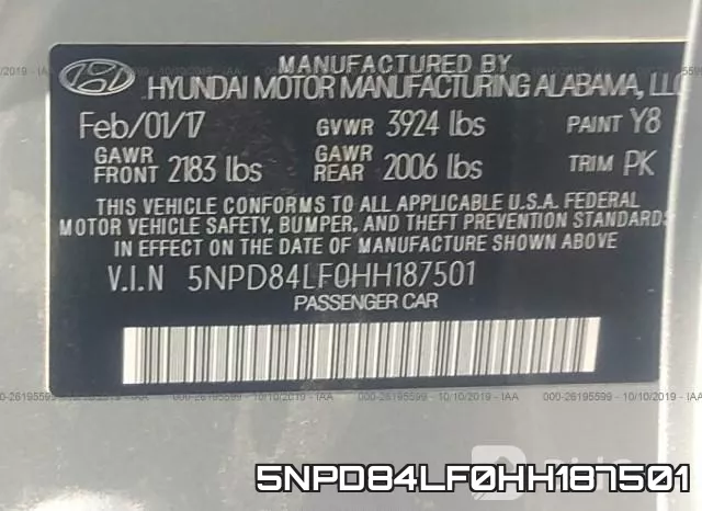 5NPD84LF0HH187501 фото 10