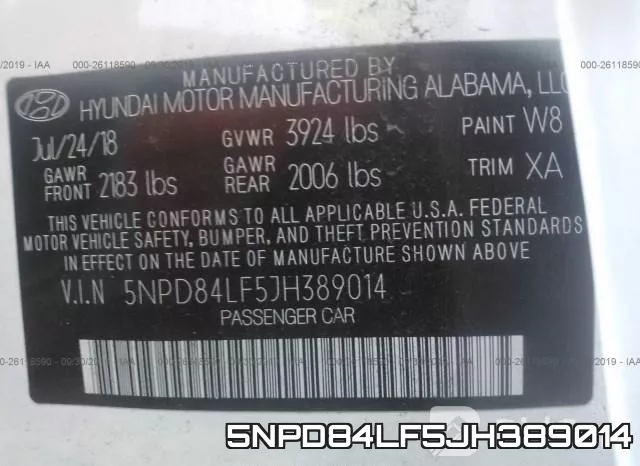 5NPD84LF5JH389014 фото 10