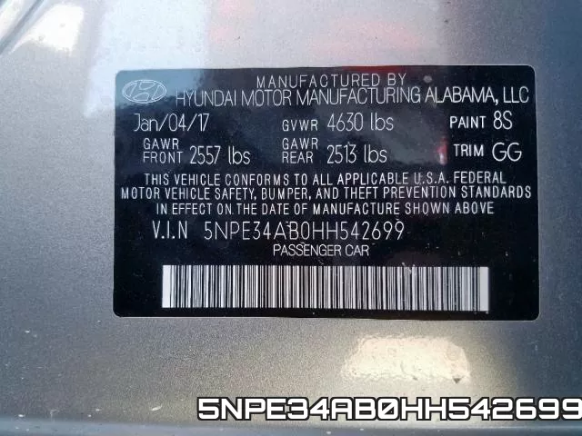 5NPE34AB0HH542699 фото 2