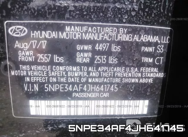 5NPE34AF4JH641745 фото 9