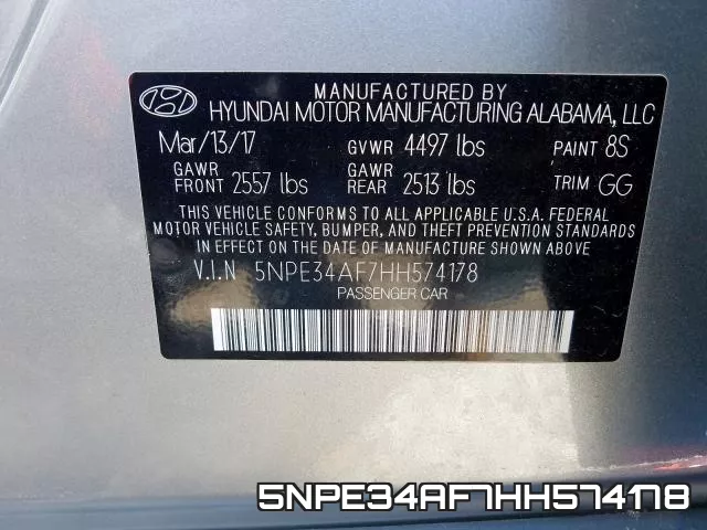 5NPE34AF7HH574178 фото 2