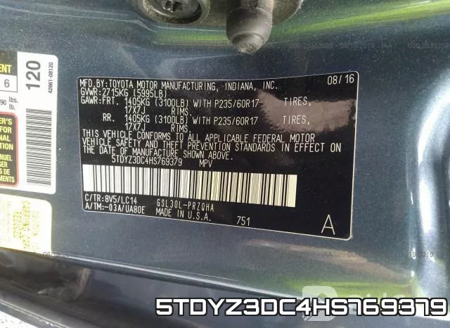 5TDYZ3DC4HS769379 фото 10