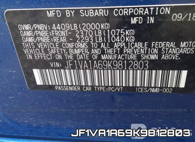 JF1VA1A69K9812803 фото 10