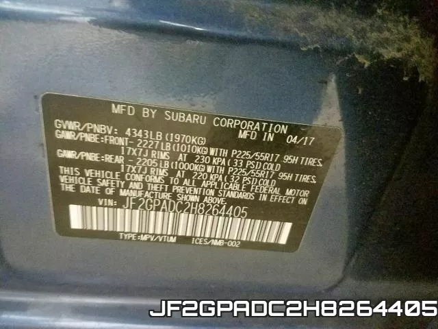 JF2GPADC2H8264405 фото 2