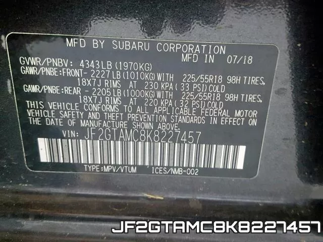 JF2GTAMC8K8227457 фото 2