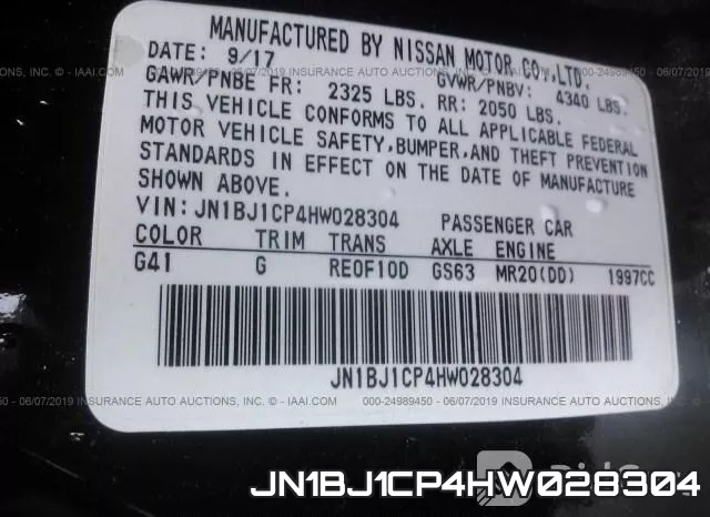 JN1BJ1CP4HW028304 фото 10