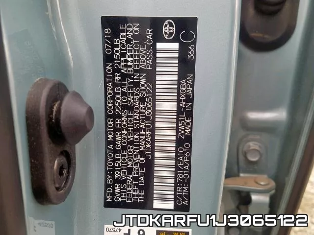 JTDKARFU1J3065122 фото 2